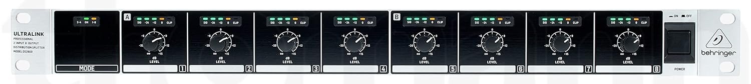 Behringer DS2800 Professional 2-Input 8-Output Distribution Splitter