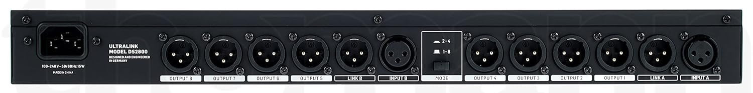 Behringer DS2800 Professional 2-Input 8-Output Distribution Splitter