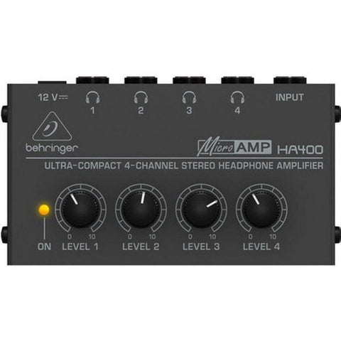 Behringer HA400 Ultra-Compact 4-Channel Headphone Amplifier