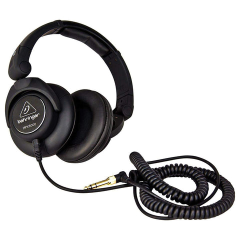 Behringer HPX6000 DJ Over Ear Wired Headphones (Black)