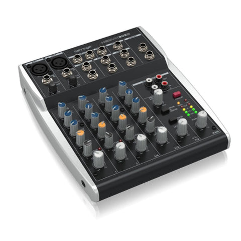 Behringer USB Mixer-Unpowered Analog Audio Mixer(XENYX 802S), Black