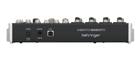 Behringer Xenyx 1202SFX 12-Channel Analog Audio Mixer With USB Connection, Black