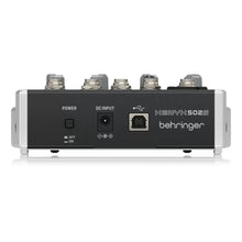 Behringer Mixer-Unpowered USB Compact Mixer (XENYX 502S), Black