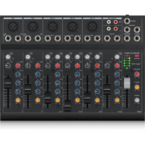 Behringer XENYX 1003B Premium Analog Audio Mixer with 5 Mic Preamps With USB Connection, Black