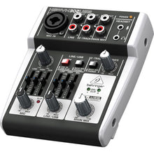 Behringer 302USB Premium 5-Input Analog Audio Mixer with XENYX Mic Preamp and USB/Audio Interface, Black