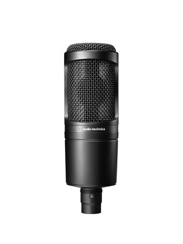 Audio-Technica AT2020 Cardioid Condenser Studio XLR Microphone, Ideal for Project/Home Studio Applications