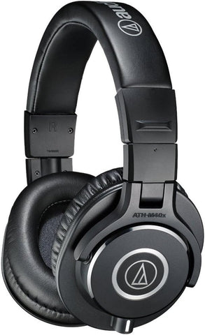 Audio-Technica ATH-M40x Professional Studio Monitor Headphone, Black (AUD ATHM40X)