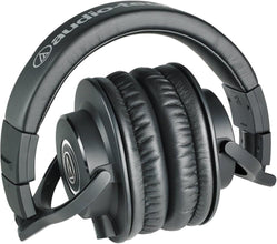Audio-Technica ATH-M40x Professional Studio Monitor Headphone, Black (AUD ATHM40X)