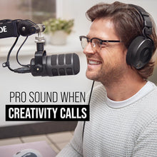 Rode Podmic USB Versatile Dynamic Broadcast Microphone with XLR and USB Connectivity for Podcasting, Streaming, Gaming, Music-Making and Content Creation