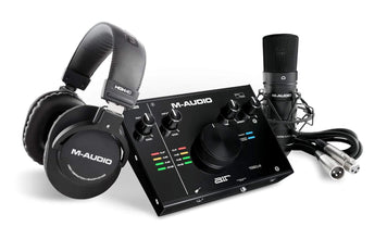 M-Audio AIR 192|4 Vocal Studio Pro -Complete Recording Package - 2-In/2-Out USB Audio Interface with Condenser Microphone, Shockmount, XLR Cable, Headphones and Pro Software Suited Software Suite -