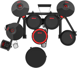 Ddrum E-Flex 8Pc Bluetooth Electronic Drums with Throne and Sticks