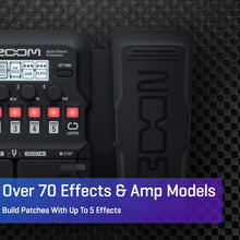 Zoom G1X Four Multi-effects Processor with Expression Pedal without adapter (Black)