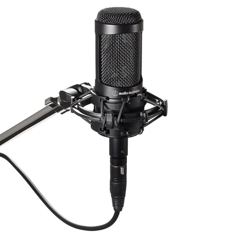 Audio-Technica AT2035 Cardioid Condenser Microphone, Perfect for Studio, Podcasting &amp; Streaming- Black