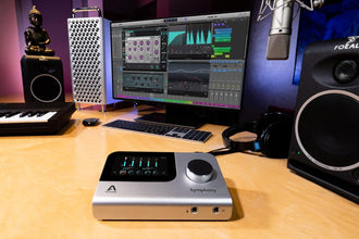 Apogee Symphony Desktop - Pro Audio Interface with Touch-Screen Display, Headphone Amp with Phantom Power for Recording, Live-Stream & Podcast, works with Mac, PC, iPhone, and iPad