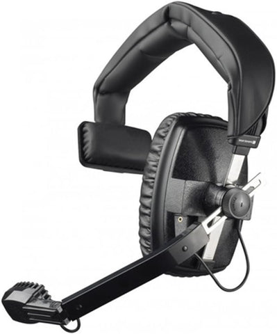 Beyerdynamic DT-108-200-50-BLACK Single-Ear Headset with Dynamic Hypercardioid Microphone, 50 Ohms, Black