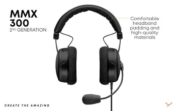 beyerdynamic MMX 300 (2Nd Generation) Premium Gaming Headset,Over Ear,Wired,Black