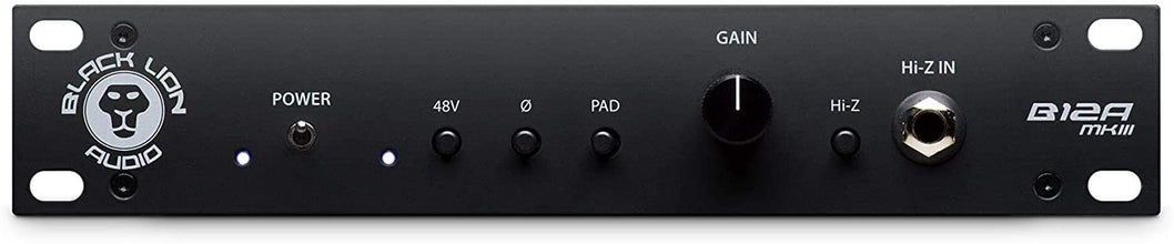 Black Lion Audio B12A MKIII Half-Rack American-Styled Preamp