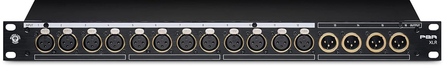 BLACK LION AUDIO PBR-XLR 16-POINT GOLD PLATED XLR PATCH BAY
