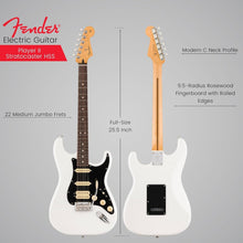 Fender Player II Stratocaster HSS, Rosewood Fingerboard, Polar White