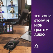 Apogee Duet 3 USB Audio Interface for Recording, Live Streaming, Gaming & Podcasting with 2 inputs & 4 outputs plus 2 world-class preamps