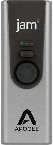 Apogee Jam Plus - Portable USB Audio Interface for Guitars, Bass, Keyboards and Instruments, Works with iOS, MAC OS and Windows PC, Made in USA