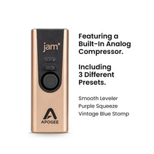Apogee Jam X - Portable Guitars, and Instruments USB Audio Interface for iOS, macOS and PC