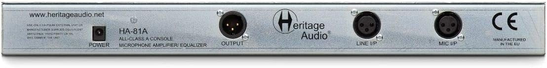 Heritage Audio HA81A Microphone Preamp & EQ