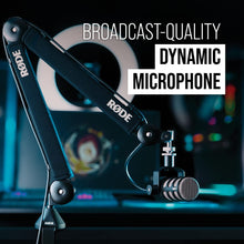 Rode Podmic Dynamic Unidirectional Podcasting Microphone (Black)