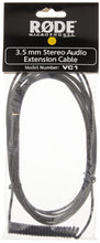 Rode VC1 3.5mm Stereo Mini Jack Extension Cable - Gold