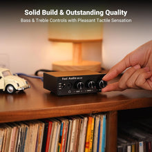 Fosi Audio Q4 Headphone Amplifier Mini Stereo DAC 24-Bit 192 KHz USB Optical Coaxial to RCA AUX Digital-to-Analog Audio Converter Adapter for Home Desktop Powered Active Speakers