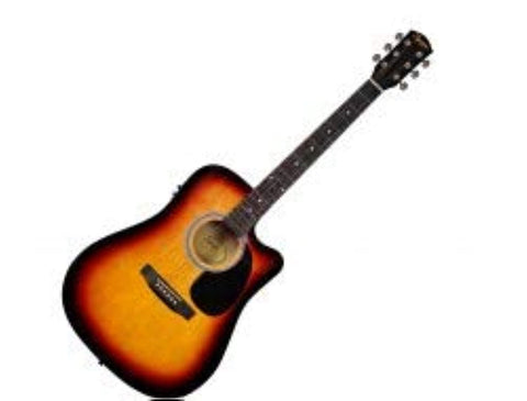 Fender Semi Acoustic Guitar with Pickup Squier -Sunburst SA105CE SB 0930307032
