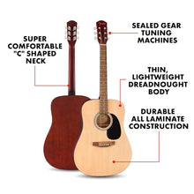 Fender 0971910021 FA-25 Dreadnought Acoustic Guitar, WN NAT