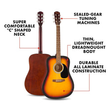 Fender 0971910032 FA-25 Dreadnought Acoustic Guitar, WN SB