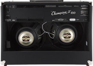 Fender Champion II 100, Combo Guitar Amp, 100W, Suitable For Electric Guitar, More Power, Upgraded Effects and Amp Models, Black/Silver