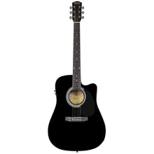 Fender Squier Acoustic Guitar Cutaway Electronics SA-105CE Black 930307006
