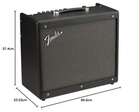 Fender Mustang GTX100 Guitar Amp and 7 Button Footswitch, 100 Watts, with 2-Year Warranty Integrated Looper, Bluetooth Audio Streaming for Play Along, 24.5Dx21.05Wx13.05H Inches, Black