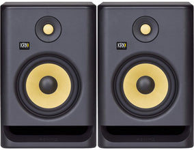 KRK Rokit 7 G4 Studio Monitor Speaker Bundle - Pair, Black