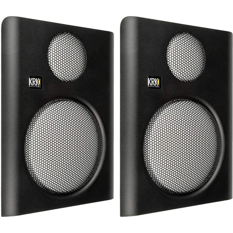 KRK Protective Grilles for RP8G4 Monitors Black, Pair (RP8G4GRLB)