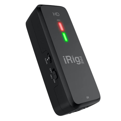 IK Multimedia iRig Pre HD Microphone Interface with Studio Quality Preamp