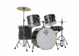 Dixon PODSP522 Acoustic Drum (full kit) 5PCs set incl Hardware (Cyclone Silver)