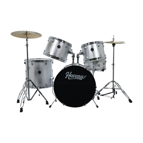 Havana HV 522 SV 5CPS Acoustic Drum Set Sliver
