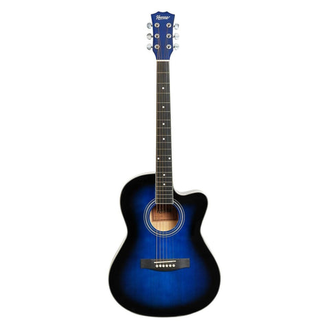 Havana HAC-39 Cutaway Acoustic Guitar - Blue Color