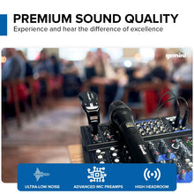 Gemini Sound GEM-12USB Compact 12 Channel Bluetooth Analog Audio Mixer - USB Playback (Black)
