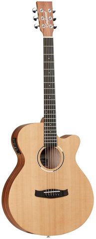 Tanglewood Roadster II TR4CE Electro Acoustic Guitar, Super Folk Cutaway, Natural Satin Finish