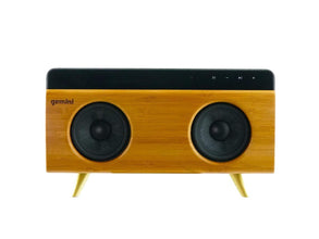 Gemini BRS-230 Modern Bamboo Bluetooth Speaker - 30 Watt - Mic (Bamboo)