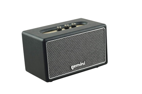 Gemini GTR-200 Retro Bluetooth Portable 40 Watt Speaker (Black)