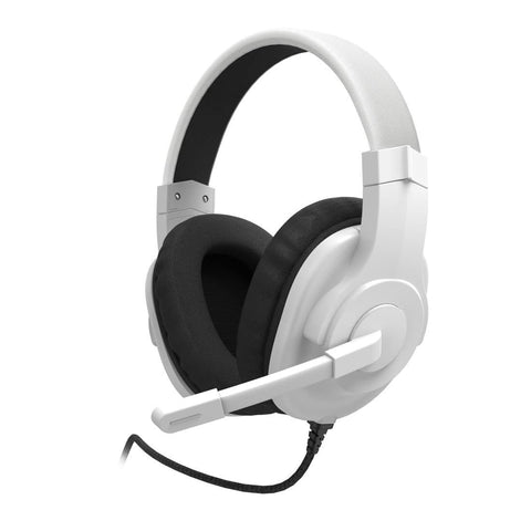 Hama Wired Gaming Headset for PlayStation, Gaming Headphones with Microphone, Over-Ear Headset with Volume Control &amp; Mute Button, Stereo Headphones for PS5 with 3.5 mm Audio Jack Plug- White