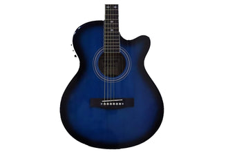 Hertz HZA 4000 6 String Semi Acoustic Guitar - Black