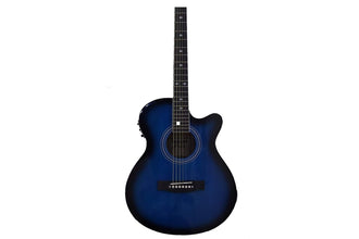 Hertz HZA 4000 6 String Semi Acoustic Guitar - Black