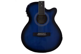 Hertz HZA 4000 6 String Semi Acoustic Guitar - Black